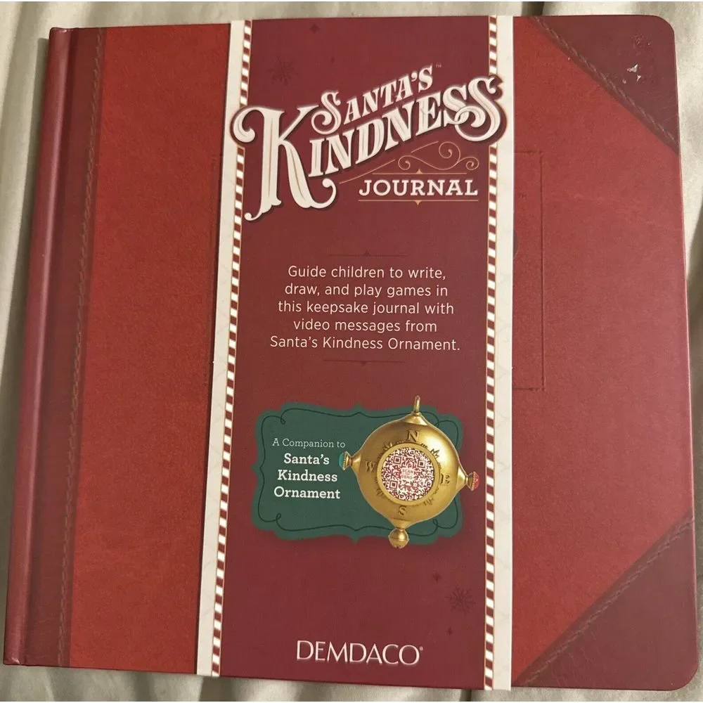 Santa's Kindness Christmas Journal Companion To Kindness‎ Ornament Demdaco Gift